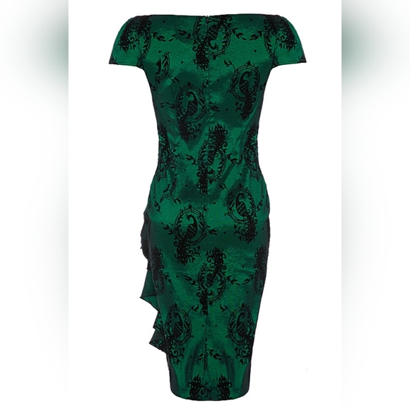 ๐ฆVoodoo Vixen Candy Ann Dress in Emerald Green/Black - Picture 3 of 16